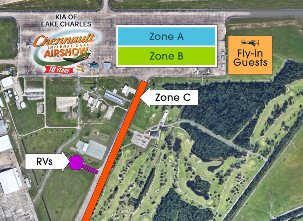 Airshow zone map